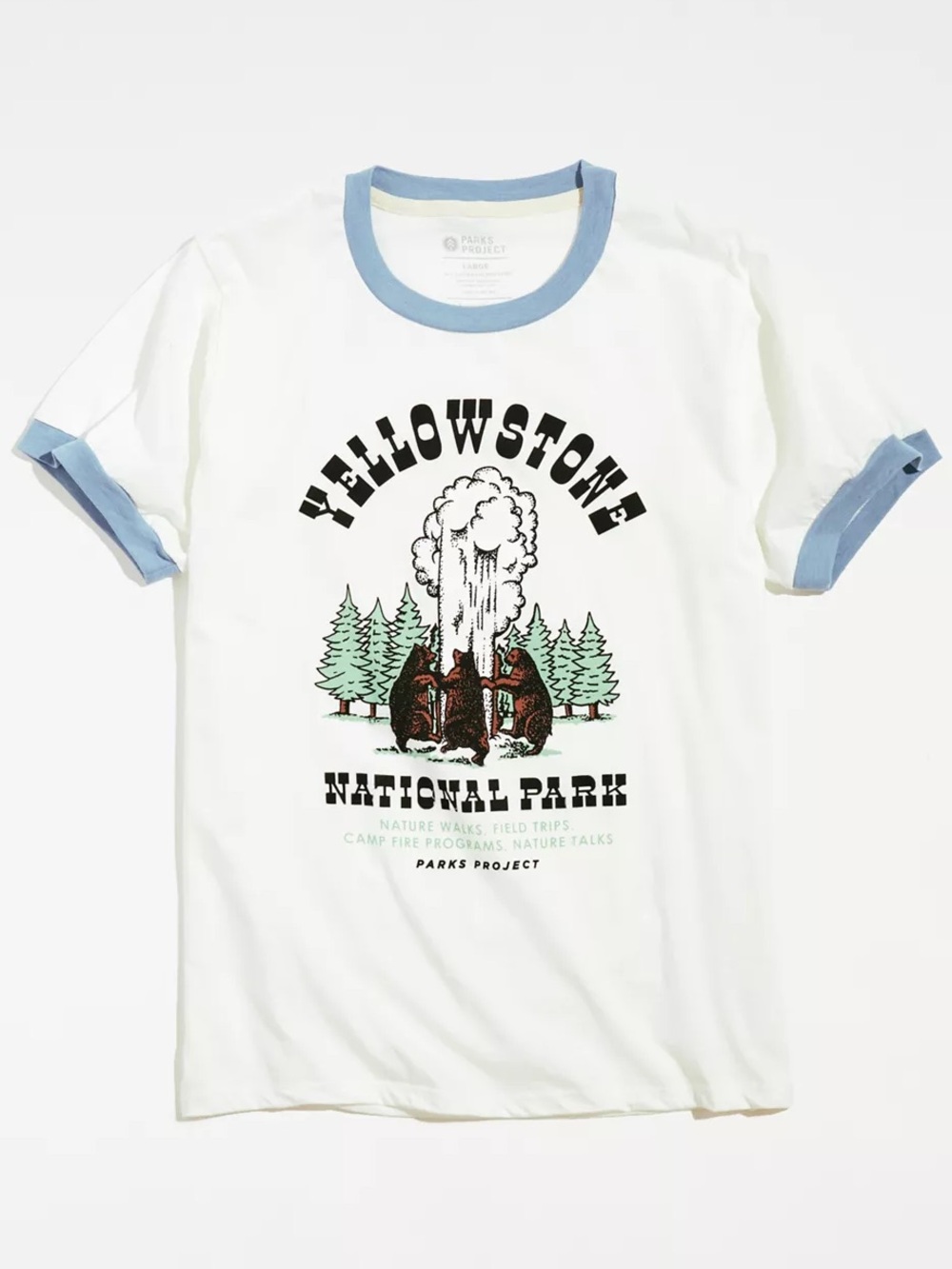 Parks Project Men’s Yellowstone Bear Party T-Shirt. Size Large.